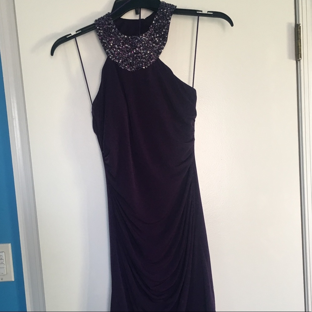 Cache Purple Cocktail Dress